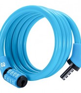 Etronic ® Security Lock M4 Self Coiling Cable Lock, 4-Feet x 5/16-Inch