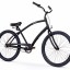 Firmstrong Men's CA-520 Alloy Three Speed Beach Cruiser Bicycle, 26-Inch, Matte Black