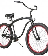 Firmstrong Bruiser 3.0 Man Single Speed Beach Cruiser Bicycle, 26-Inch, Matte Black