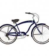 Micargi Rover 7-Speed Beach Cruiser Bike, Dark Blue, 26-Inch