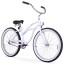Firmstrong Urban Lady Alloy Single Speed Beach Cruiser Bicycle, 26-Inch, White