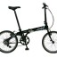 Dahon Vybe D7 Folding Bike Obsidian Rack and Fenders