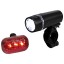 BV Bicycle Light Set Super Bright 5 LED Headlight, 3 LED Taillight, Quick-Release