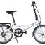 Ford by Dahon Moun 7 Speed Folding Bike, 20"/38", White
