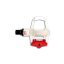 Look Cycle Keo 2 Max Road Pedals White/Red, One Size